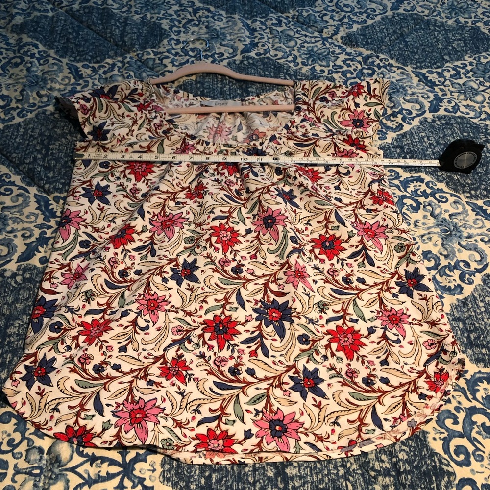 EUC Loft flowered top XS - Picture 6 of 7
